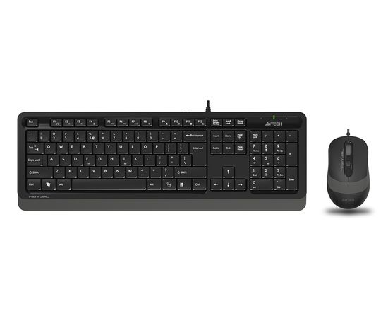  Клавиатура + мышь A4Tech Fstyler F1010 клав:черный/серый мышь:черный/серый USB Multimedia 