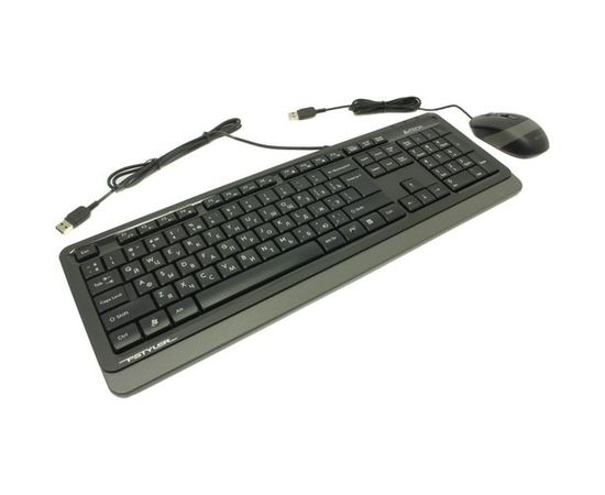  Клавиатура + мышь A4Tech Fstyler F1010 клав:черный/серый мышь:черный/серый USB Multimedia 