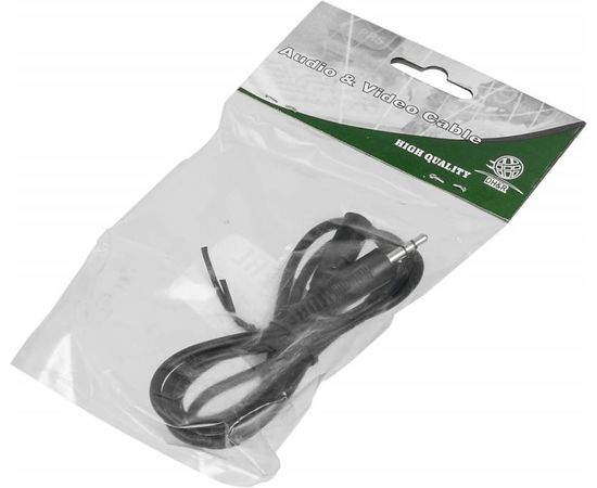  Кабель аудио Ningbo JAAC003-1 Jack 3.5 (m)/Jack 3.5 (f) 1м черный 