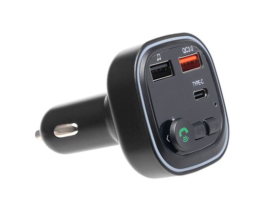  Автомобильный FM-трансмиттер - P4 2USB/Type-C (black) (212245) 