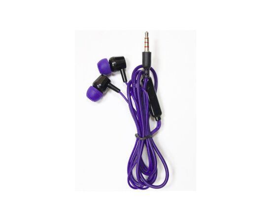  Наушники с микрофоном Krutoff HF-J69 фиолетовые (пакет) 