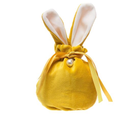  Подарочная упаковка - новогодний мешок с ушами Зайка 02 New Year (10x13cm) (yellow) (211742) 