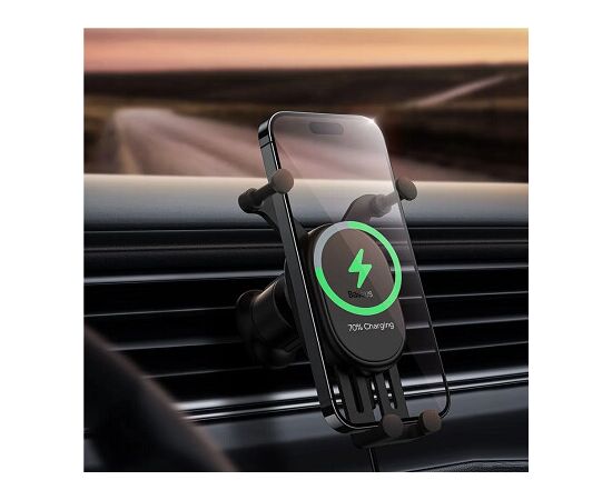  Автодержатель с беспроводной зарядкой Baseus Stable Gravitational Wireless Charging Car Mount Pro 15W (Air Outlet Version) SUWX030001 (Black) 
