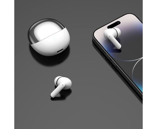  Беспроводные наушники с микрофоном Air Joy, TWS, BT 5.3, 250мАч, белый, Deppa, 44310 