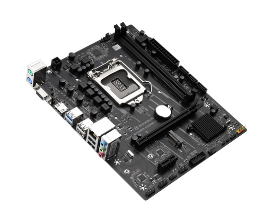  Материнская плата MaxSun Challenger H510M-H, Socket1200, Intel H510, 2xDDR4, PCI-Ex16, 3SATA3, 5.1-ch, GLAN, 4 USB 3.2, VGA, HDMI, mATX, Retail 