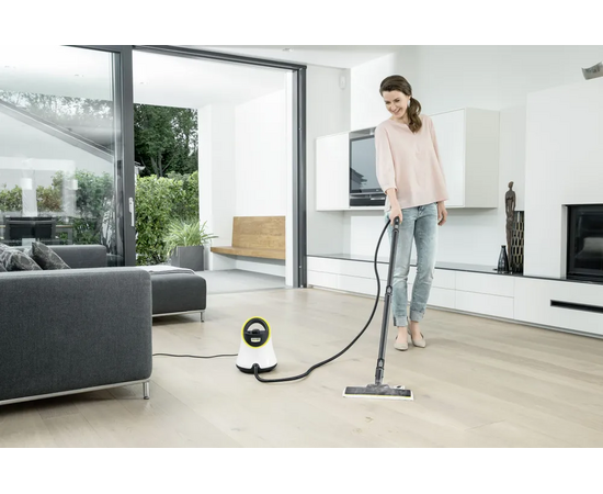  Пароочиститель напольный Karcher EasyFix SC 2 Deluxe 1.513-400.0 белый/желтый 