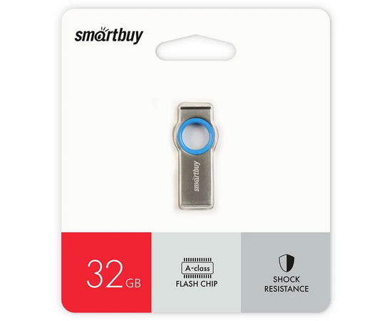  USB  32GB  Smart Buy  MC2  металл  синий 