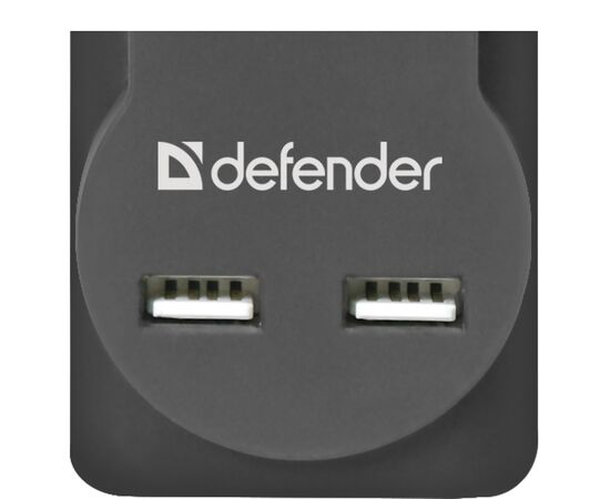  Сетевой фильтр Defender DFS 753, 5 розеток, 3 м (black)(133971) 
