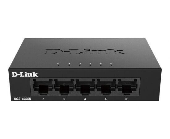  Коммутатор D-Link DGS-1005D/J2A неуправляемый с 5 портами 10/100/1000Base-T 