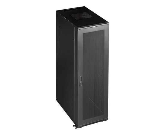  Шкаф коммутационный Lanmaster (TWT-CBB-27U-6X6-G1) 27U 600x600мм пер.дв.стекл  черный 