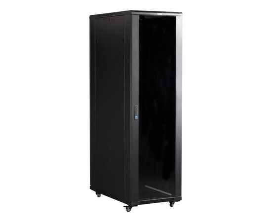  Шкаф коммутационный Lanmaster (TWT-CBB-27U-6X6-G1) 27U 600x600мм пер.дв.стекл  черный 