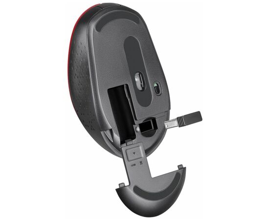  Мышь DEFENDER Auris MB-027 красный (52026) беспроводная оптическая, 4D, 800-1600dpi, бесшумная. 
