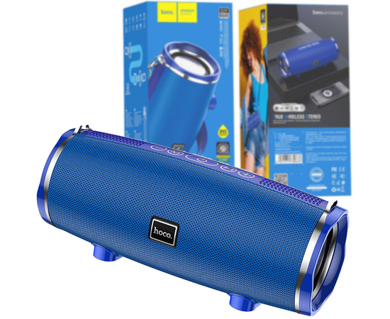  Колонка Bluetooth 5.0 2*7W 2400mAh Hoco BS40 (Blue) 