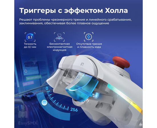  Геймпад беспроводной EasySMX X15 (VG-C448) с RGB подсветкой, звезда 