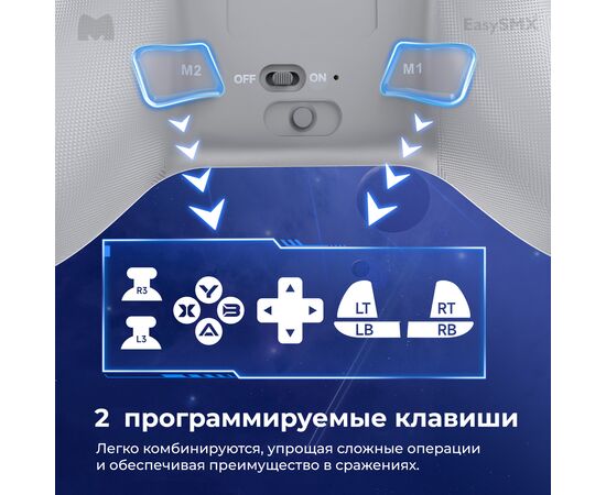 Геймпад беспроводной EasySMX X15 (VG-C448) с RGB подсветкой, звезда 