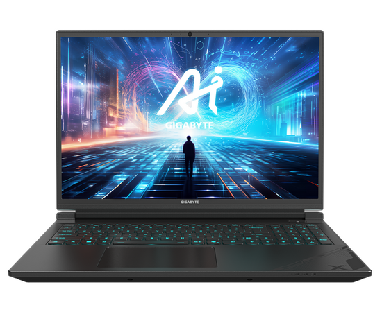  Ноутбук GIGABYTE G6X 9MG (9MG-42KZ853SD) Core i7-13650HX/16Gb/SSD512Gb/RTX4050 6Gb /16.0"/IPS/WUXGA/Dos/grey 