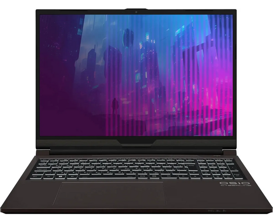  Ноутбук OSIO CyberLine C160i-002 16.1", IPS, Intel Core i5 12600H 2.7ГГц, 12 ядер, 16ГБ 512ГБ SSD, RTX 4050 - 6 ГБ, без ОС коричневый 