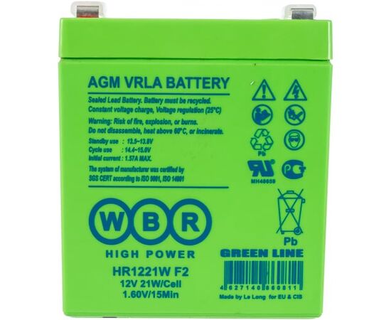 Аккумулятор для ИБП WBR HR1221W 