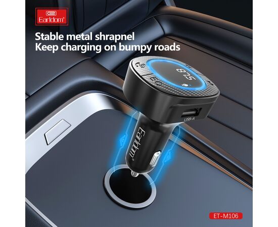  ФМ модулятор (USB, Bluetooth) Earldom ET-M106, 3.1A 