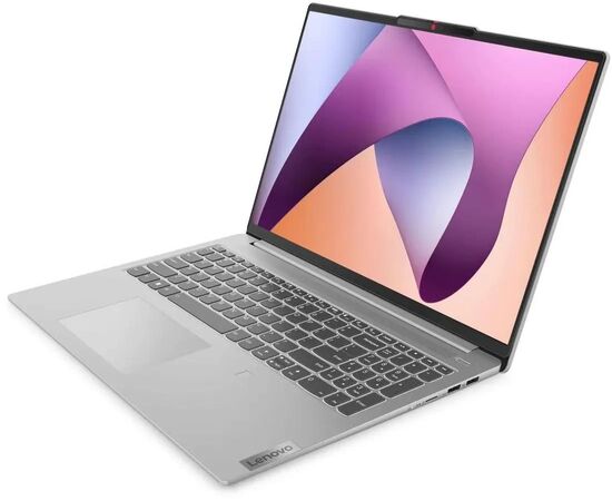  Ноутбук Lenovo IP Slim 5 16ABR8 (82XG0096RK) Ryzen 5 7430U/16Gb/SSD512Gb/16"/IPS/WUXGA/noOS/grey SSD, AMD Radeon, без ОС, светло-серый 