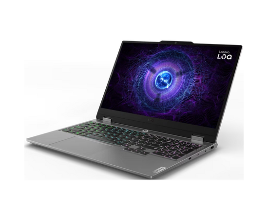  Ноутбук Lenovo LOQ 15IAX9 Intel Core i5-12450HX/24Gb/SSD512Gb/RTX 3050 6Gb/15.6"/IPS/FHD/144Hz/NoOS/grey (83GS00EMRK) 