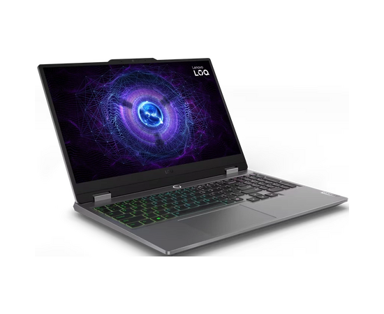  Ноутбук Lenovo LOQ 15IAX9 Intel Core i5-12450HX/24Gb/SSD512Gb/RTX 3050 6Gb/15.6"/IPS/FHD/144Hz/NoOS/grey (83GS00EMRK) 