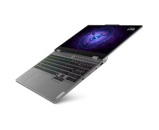 Ноутбук Lenovo LOQ 15IAX9 Intel Core i5-12450HX/24Gb/SSD512Gb/RTX 3050 6Gb/15.6"/IPS/FHD/144Hz/NoOS/grey (83GS00EMRK) 