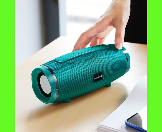  Портативная колонка BOROFONE BR3 Rich, Bluetooth, бирюзовый 
