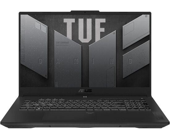  Ноутбук ASUS TUF Gaming A17 FA707NUR-HX013 (90NR0JL5-M000K0) Ryzen 7 7435HS 16Gb SSD 512Gb NVIDIA RTX 4050 6Gb 17,3 FHD IPS Cam 90Вт*ч No OS Серый 