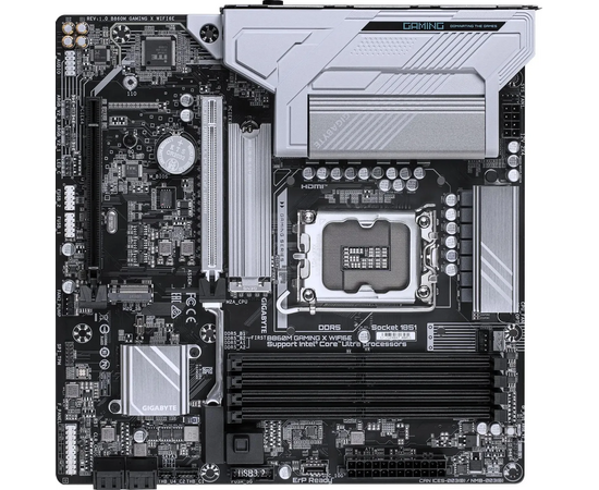  Материнская плата Gigabyte B860M Gaming X Wifi6E, Socket-1851, Intel B860, mATX, Ret 