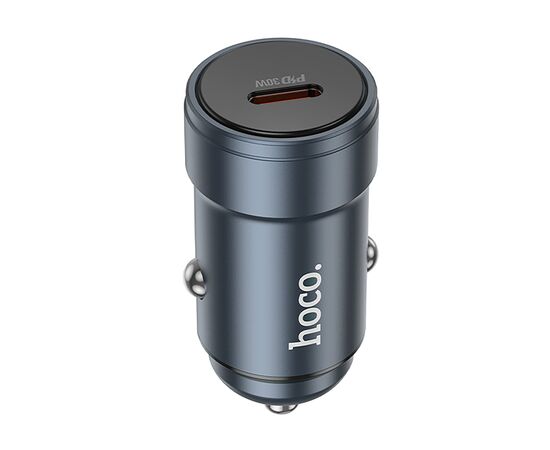  Адаптер Автомобильный Hoco Z57 Glorious single-port PD30W (metal gray) (236190) 