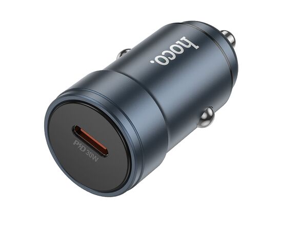  Адаптер Автомобильный Hoco Z57 Glorious single-port PD30W (metal gray) (236190) 