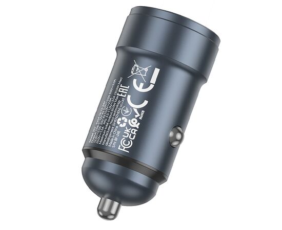  Адаптер Автомобильный Hoco Z57 Glorious single-port PD30W (metal gray) (236190) 