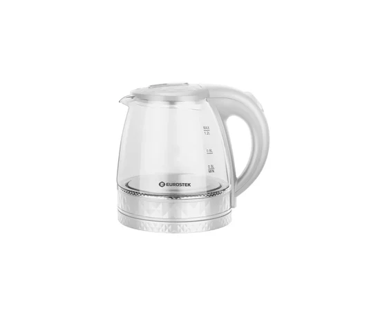  Чайник Eurostek EEK-3003 стекло (1500 Вт, 1,2 л, Белый) 