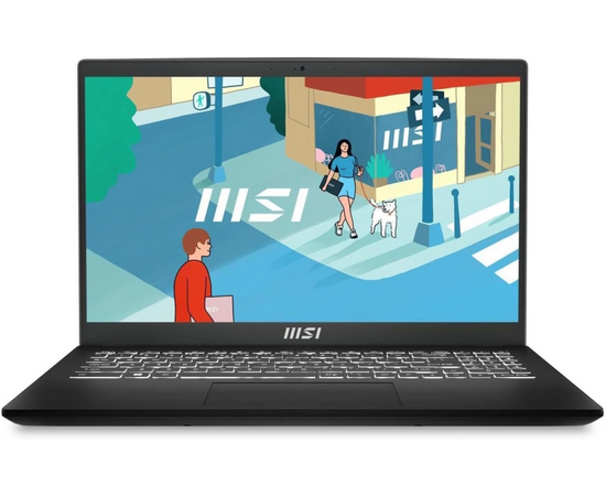  Ноутбук MSI Modern 15H (9S7-15H411-096) Core i5-13420H 15.6" FHD (1920*1080), 60Hz lPS DDR4 16GB*1 Iris Xe Graphics 512GB SSD 1.9kg DOS 