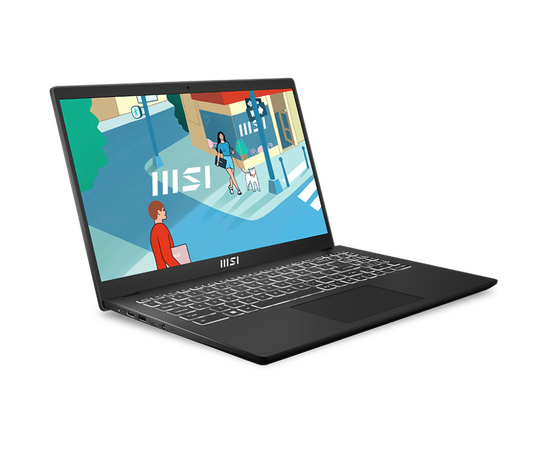 Ноутбук MSI Modern 15H (9S7-15H411-096) Core i5-13420H 15.6" FHD (1920*1080), 60Hz lPS DDR4 16GB*1 Iris Xe Graphics 512GB SSD 1.9kg DOS 
