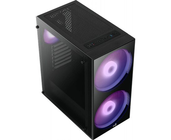  Корпус Aerocool Python-G-BK-v1 черный (PYTHON-G-BK-V1) без БП ATX 1x120mm 2x200mm 2xUSB2.0 1xUSB3.0 audio bott PSU 