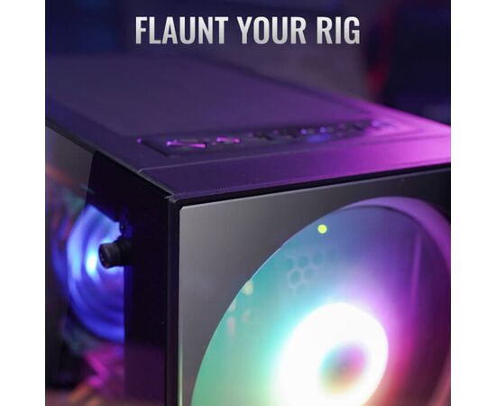  Корпус Aerocool Python-G-BK-v1 черный (PYTHON-G-BK-V1) без БП ATX 1x120mm 2x200mm 2xUSB2.0 1xUSB3.0 audio bott PSU 