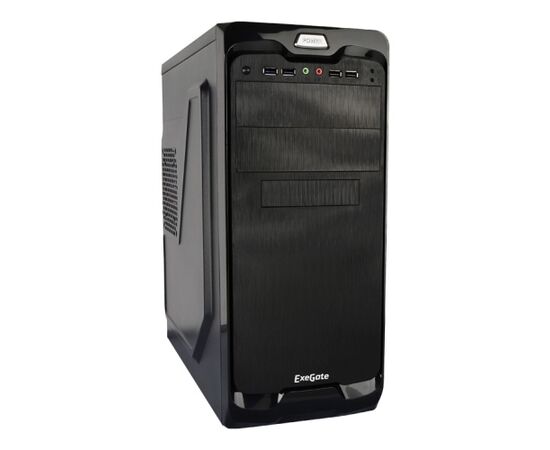  Корпус ExeGate UN-604 Black (EX269438RUS) ATX, UN500, 120mm 2xUSB+2xUSB3.0, Audio 