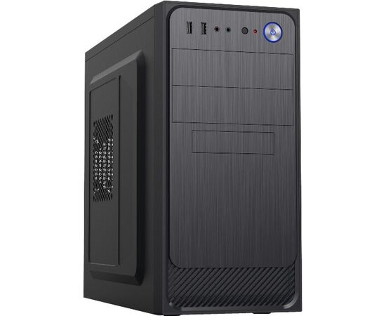  Корпус Foxline FZ-053-SX450R "Forza mATX, 450W, 2xUSB2.0, Black, w/o FAN, 12 cm fan PSU, power cord 