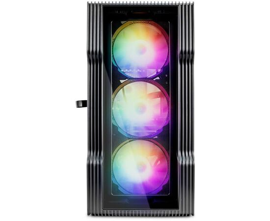  Корпус 1STPLAYER Trilobite T3-G T3-G-BK-4F1 Black mATX TG 4x 120mm LED fans inc 