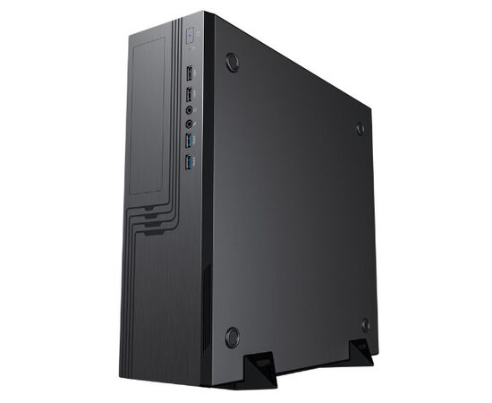 Корпус Powerman EL555BK PM-300ATX 6141876 U3.0*2+U2*2+2*combo Audio: fan 9cm; intrusion switch  Slim Case 