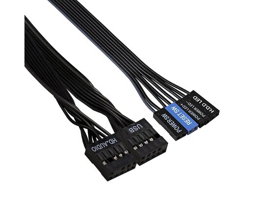  Корпус Exegate AA-440 EX290172RUS Miditower ATX, без БП, 2*USB, аудио, черный 