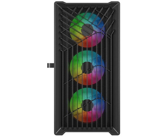  Корпус Powercase Mistral Micro X4B (CMMXB-L4), Tempered Glass, 4х 120mm 5-color fan, чёрный, mATX 