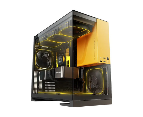  Корпус Geometric Future Model 5 Black Yellow (1AM5WKBY00100) / mid tower, E-ATX 