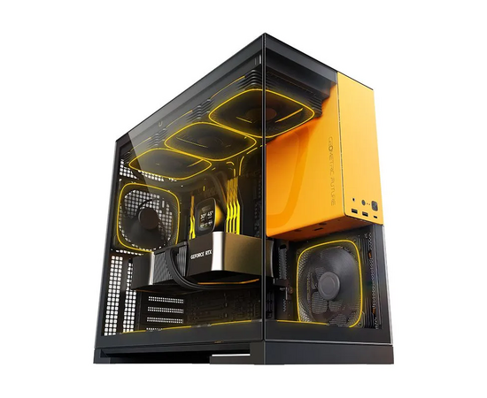  Корпус Geometric Future Model 5 Black Yellow (1AM5WKBY00100) / mid tower, E-ATX 