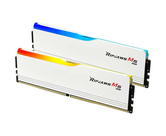  ОЗУ G.SKILL Ripjaws M5 RGB (F5-6400J3648F16GX2-RM5RW) DDR5 32GB (2x16GB) 6400MHz CL36 (36-48-48-102) 1.35V / White 