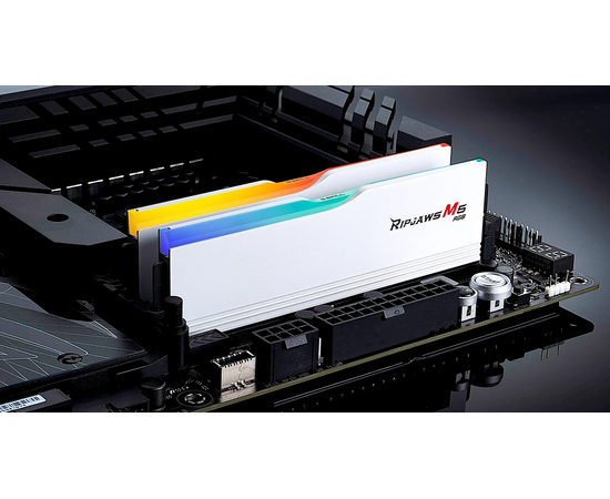  ОЗУ G.SKILL Ripjaws M5 RGB (F5-6400J3648F16GX2-RM5RW) DDR5 32GB (2x16GB) 6400MHz CL36 (36-48-48-102) 1.35V / White 