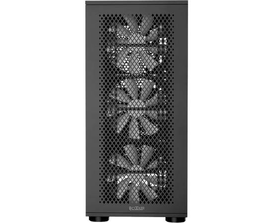 Корпус PcCooler ME200 Mesh BK, без БП, Full Tower, Black, TG, SPCC, 3x120mm ARGB E-ATX, ATX, mITX 180/380/220mm 4x2.5", 2x3.5", 7+3xPCI 1 